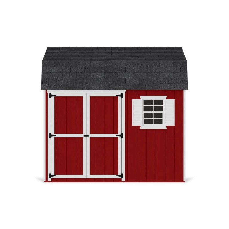 Little Cottage Co. 10x10 Value Gambrel Workshop Wood Barn Kit - (10x10 VGB-6-WS-PC)