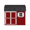 Little Cottage Co. 10x10 Value Gambrel Workshop Wood Barn Kit - (10x10 VGB-6-WS-PC)