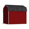 Little Cottage Co. 10x10 Value Gambrel Workshop Wood Barn Kit - (10x10 VGB-6-WS-PC)