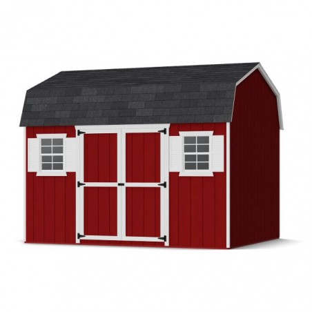 Little Cottage Co. 10x12 Value Gambrel Workshop Wood Barn Kit - (10x12 VGB-6-WS-PC)