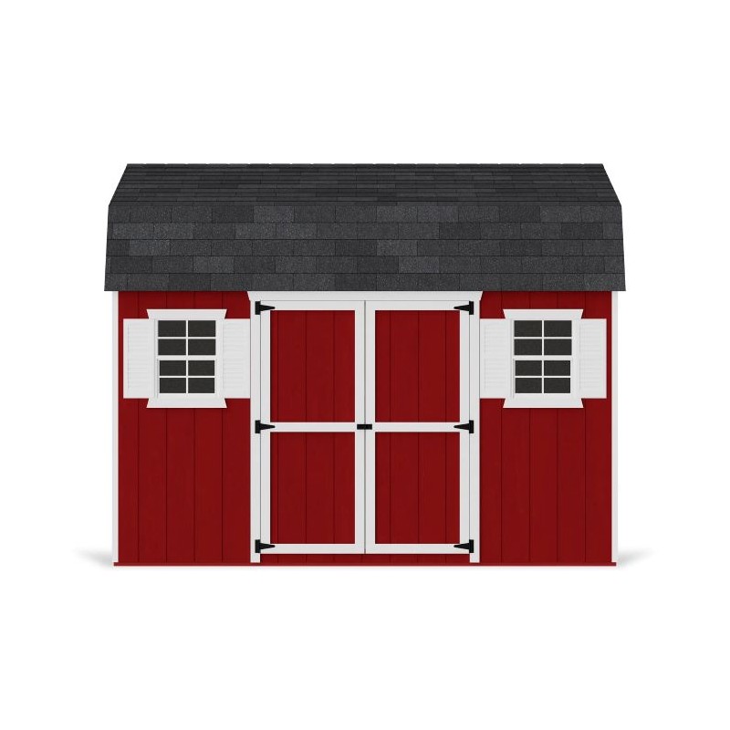 Little Cottage Co. 10x12 Value Gambrel Workshop Wood Barn Kit - (10x12 VGB-6-WS-PC)