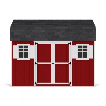 Little Cottage Co. 10x12 Value Gambrel Workshop Wood Barn Kit - (10x12 VGB-6-WS-PC)
