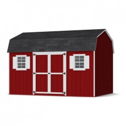 Little Cottage Co. 10x14 Value Gambrel Workshop Wood Barn Kit - (10x14 VGB-6-WS-PC)