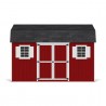 Little Cottage Co. 10x14 Value Gambrel Workshop Wood Barn Kit - (10x14 VGB-6-WS-PC)