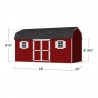 Little Cottage Co. 10x18 Value Gambrel Workshop Wood Barn Kit - (10x18 VGB-6-WS-PC)