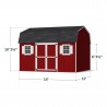 Little Cottage Co. 12x14 Value Gambrel Workshop Wood Barn Kit - (12x14 VGB-6-WS-PC)