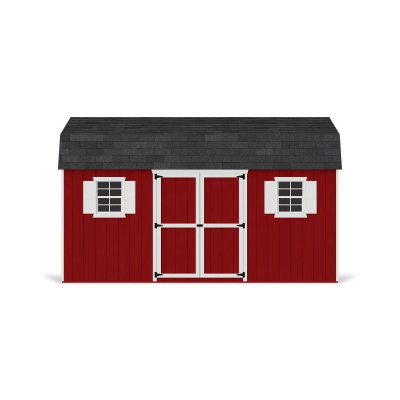 Little Cottage Co. 12x16 Value Gambrel Workshop Wood Barn Kit - (12x16 VGB-6-WS-PC)