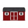 Little Cottage Co. 12x16 Value Gambrel Workshop Wood Barn Kit - (12x16 VGB-6-WS-PC)