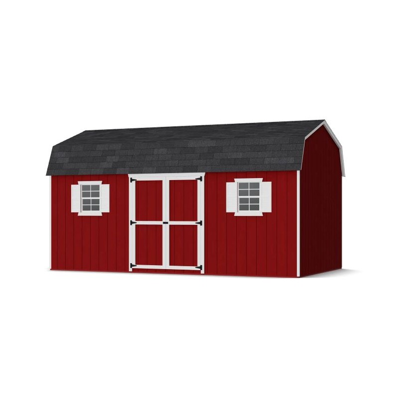 Little Cottage Co. 12x18 Value Gambrel Workshop Wood Barn Kit - (12x18 VGB-6-WS-PC)