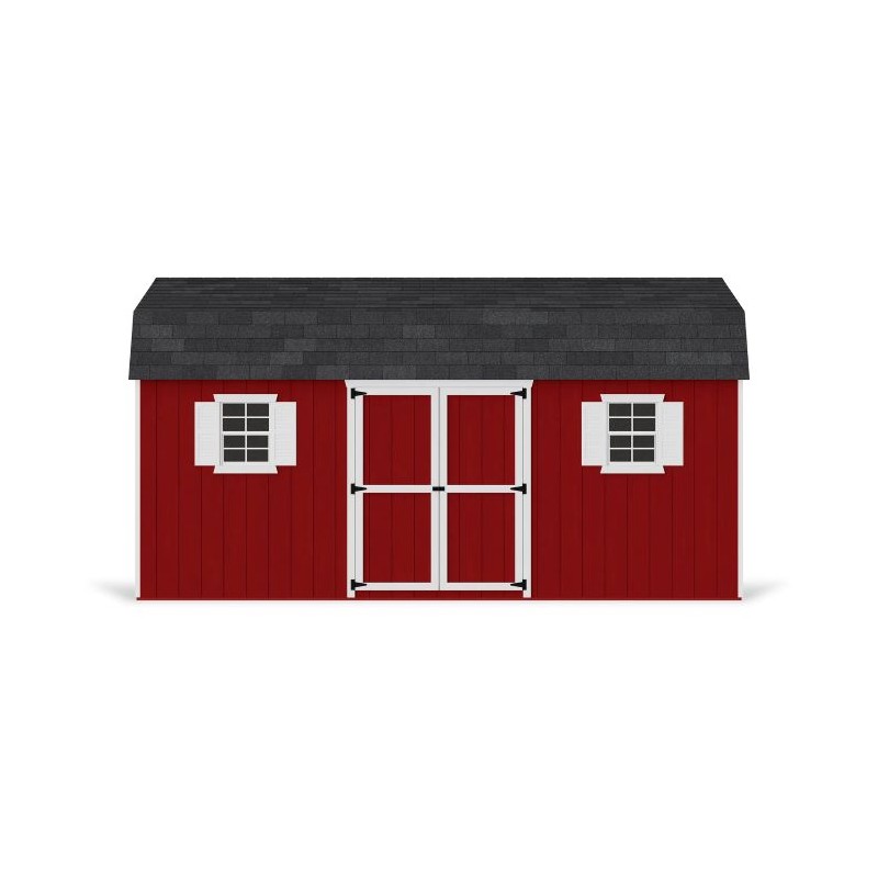 Little Cottage Co. 12x18 Value Gambrel Workshop Wood Barn Kit - (12x18 VGB-6-WS-PC)