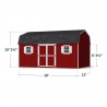 Little Cottage Co. 12x18 Value Gambrel Workshop Wood Barn Kit - (12x18 VGB-6-WS-PC)