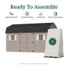 Little Cottage Co. 12x20 Value Gambrel Workshop Wood Barn Kit - (12x20 VGB-6-WS-PC)