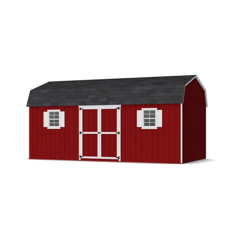 Little Cottage Co. 12x20 Value Gambrel Workshop Wood Barn Kit - (12x20 VGB-6-WS-PC)