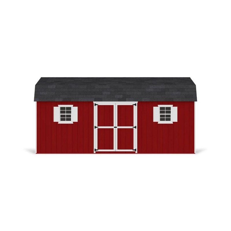 Little Cottage Co. 12x20 Value Gambrel Workshop Wood Barn Kit - (12x20 VGB-6-WS-PC)
