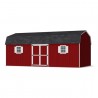 Little Cottage Co. 12x24 Value Gambrel Workshop Wood Barn Kit - (12x24 VGB-6-WS-PC)