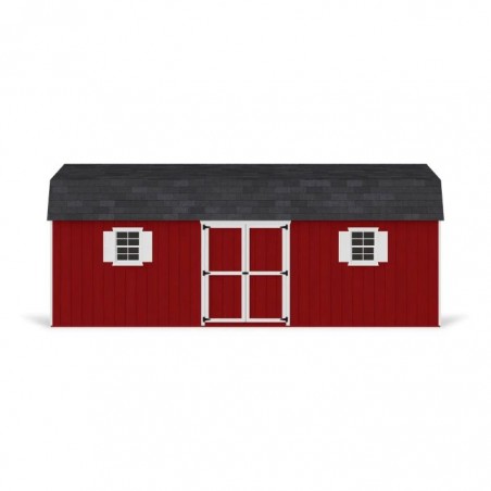 Little Cottage Co. 12x24 Value Gambrel Workshop Wood Barn Kit - (12x24 VGB-6-WS-PC)
