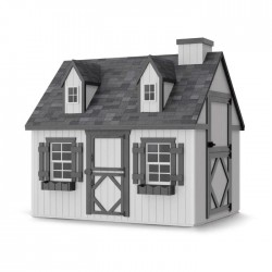 Little Cottage Co. 6x8 Cape Cod Panelized Wood Playhouse Kit - (6x8 CCP-PNK)