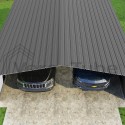 VersaTube 3-Sided 20x20x7 Classic Steel Carport Kit (C3E020200070)