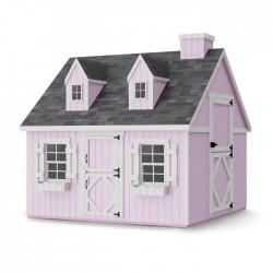 Little Cottage Co. 8x8 Cape Cod Panelized Wood Playhouse Kit - (8x8 CCP-PNK)