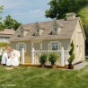 Little Cottage Co. 8x12 Cape Cod Panelized Wood Playhouse Kit - (8x12 CCP-PNK)