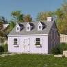 Little Cottage Co. 10x12 Cape Cod Panelized Wood Playhouse Kit - (10x12 CCP-PNK)