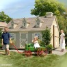 Little Cottage Co. 8x12 Cape Cod Panelized Wood Playhouse Kit with Floor - (8x12 CCP-PNK-FK)