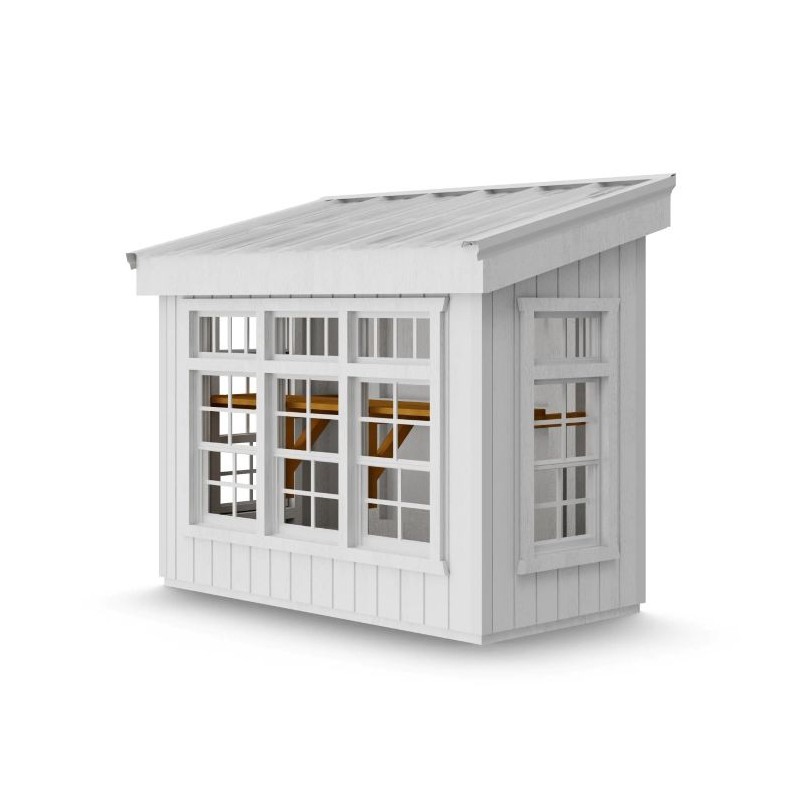 Little Cottage Co. Small Petite Wood Greenhouse Kit - (58 LCPG-PNK)