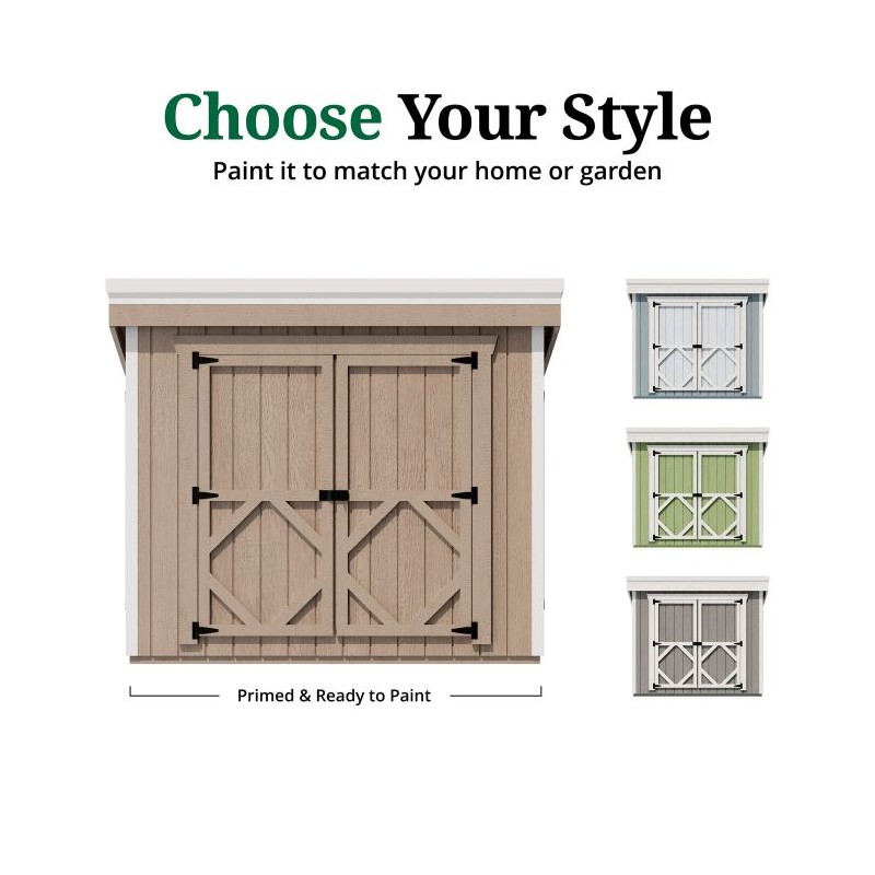 Little Cottage Co. Small Petite Wood Greenhouse Kit - (58 LCPG-PNK)