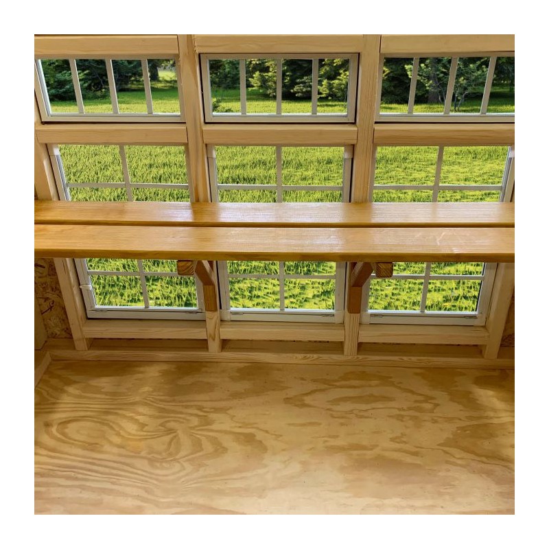 Little Cottage Co. Small Petite Wood Greenhouse Kit - (58 LCPG-PNK)