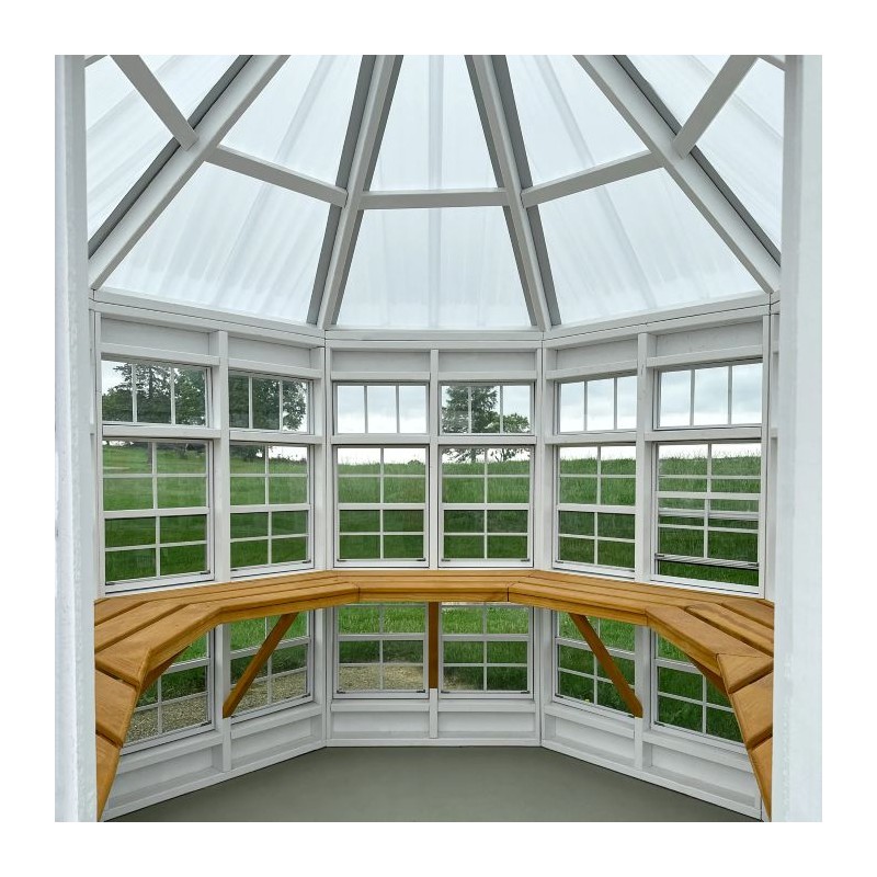 Little Cottage Co. 8x8 Octagon Wood Greenhouse Kit - (8x8 LCOG-PNK)