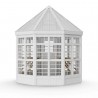 Little Cottage Co. 8x8 Octagon Wood Greenhouse Kit - (8x8 LCOG-PNK)
