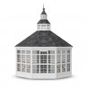 Little Cottage Co. 12x12 Wood Garden Shed Greenhouse Kit - (12x12 GSG-PNK)
