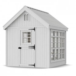 Little Cottage Co. 8x8 Colonial Gable Wood Greenhouse Kit - (8x8 LCG-PNK)