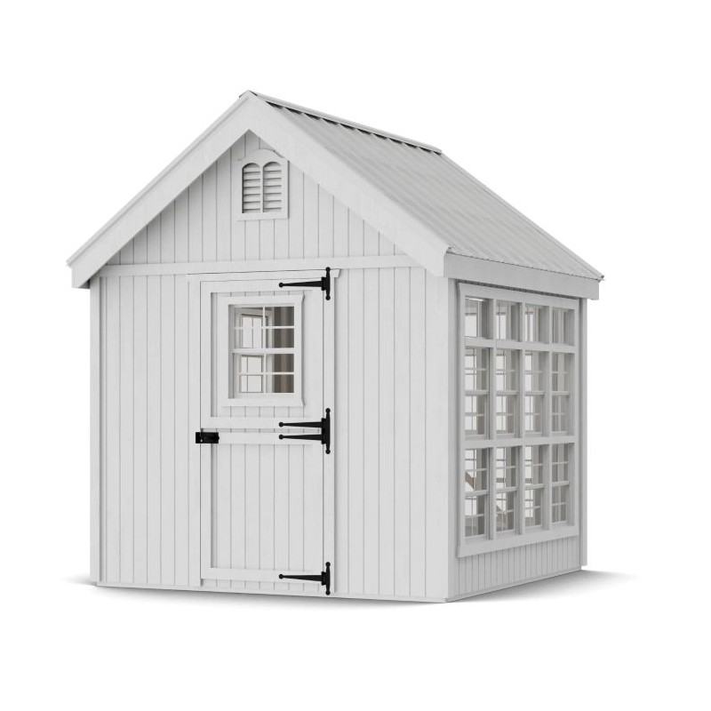 Little Cottage Co. 8x8 Colonial Gable Wood Greenhouse Kit - (8x8 LCG-PNK)