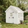 Little Cottage Co. 8x8 Colonial Gable Wood Greenhouse Kit - (8x8 LCG-PNK)