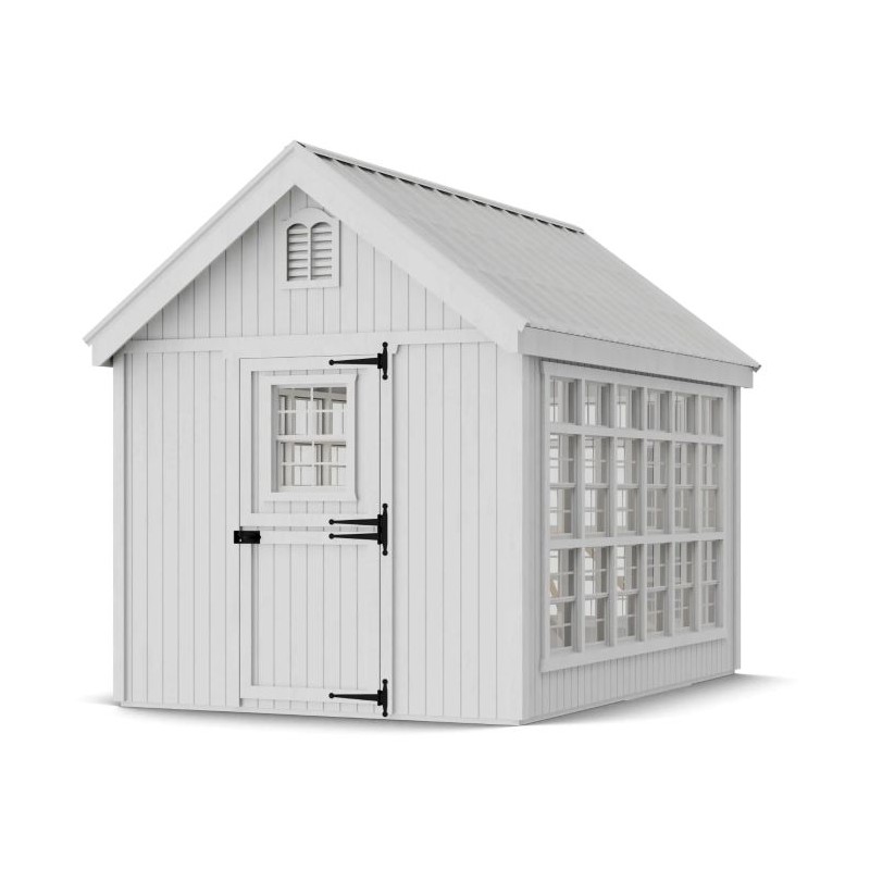 Little Cottage Co. 8x12 Colonial Gable Wood Greenhouse Kit - (8x12 LCG-PNK)