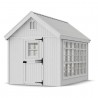 Little Cottage Co. 8x12 Colonial Gable Wood Greenhouse Kit - (8x12 LCG-PNK)
