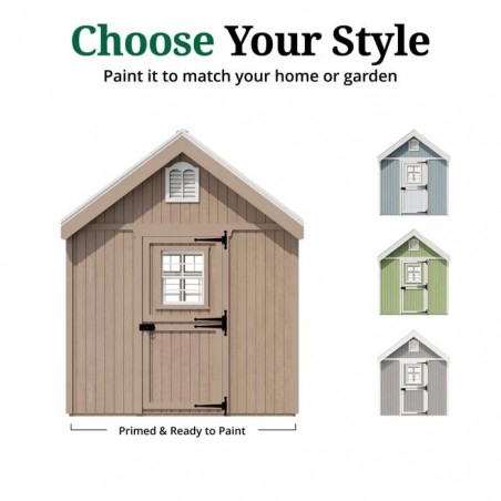 Little Cottage Co. 8x16 Colonial Gable Wood Greenhouse Kit - (8x16 LCG-PNK)