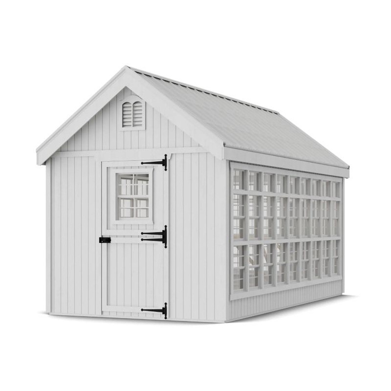 Little Cottage Co. 8x16 Colonial Gable Wood Greenhouse Kit - (8x16 LCG-PNK)