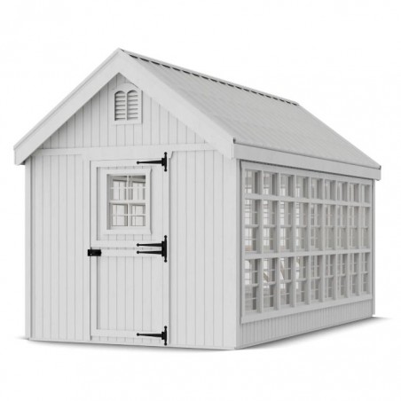 Little Cottage Co. 8x16 Colonial Gable Wood Greenhouse Kit - (8x16 LCG-PNK)