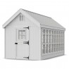 Little Cottage Co. 8x16 Colonial Gable Wood Greenhouse Kit - (8x16 LCG-PNK)