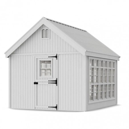 Little Cottage Co. 10x12 Colonial Gable Wood Greenhouse Kit - (10x12 LCG-PNK)