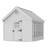 Little Cottage Co. 10x12 Colonial Gable Wood Greenhouse Kit - (10x12 LCG-PNK)