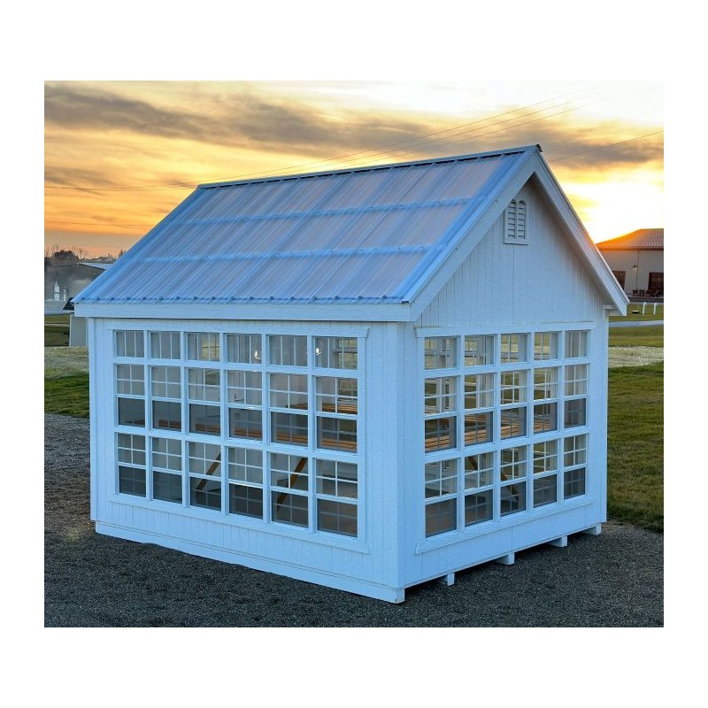Little Cottage Co. 10x12 Colonial Gable Wood Greenhouse Kit - (10x12 LCG-PNK)