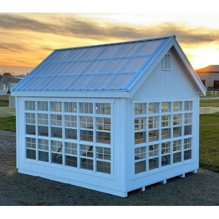 Little Cottage Co. 10x12 Colonial Gable Wood Greenhouse Kit - (10x12 LCG-PNK)