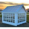 Little Cottage Co. 10x12 Colonial Gable Wood Greenhouse Kit - (10x12 LCG-PNK)