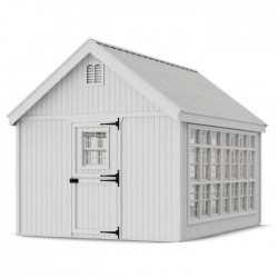 Little Cottage Co. 10x14 Colonial Gable Wood Greenhouse Kit - (10x14 LCG-PNK)