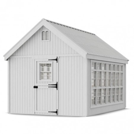 Little Cottage Co. 10x14 Colonial Gable Wood Greenhouse Kit - (10x14 LCG-PNK)