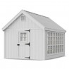 Little Cottage Co. 10x14 Colonial Gable Wood Greenhouse Kit - (10x14 LCG-PNK)