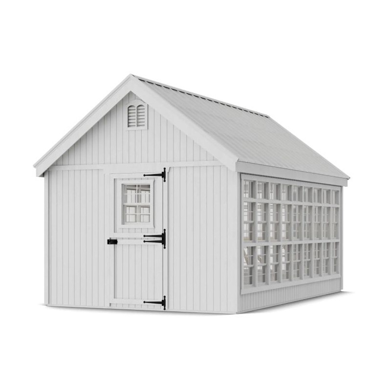 Cottage Co. 10x16 Colonial Gable Wood Greenhouse Kit - (10x16 LCG-PNK)